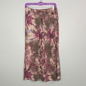 SWEET LOVELY Tie-Dye Wide Leg Crop Pants NWOT